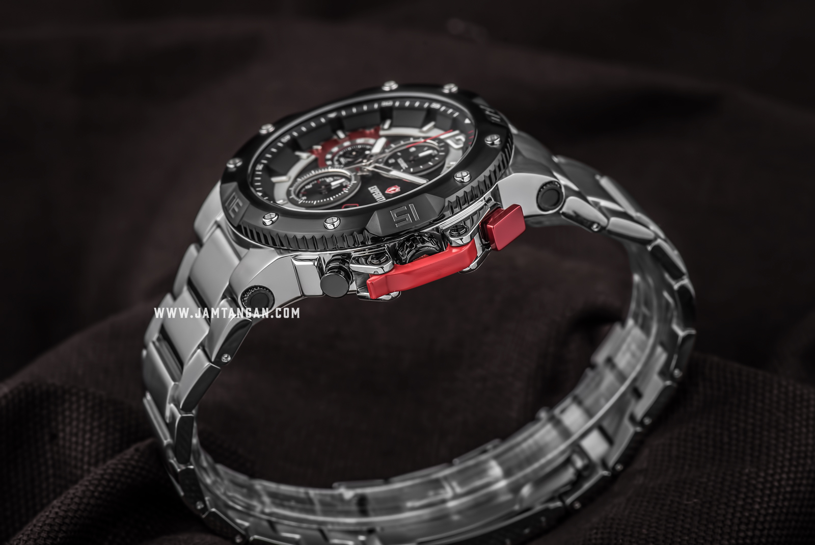 Expedition E 6751 MC BTBBA Chronograph Men Black Dial Stainless Steel Machtwatch